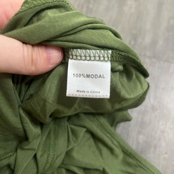 Cropped Long Sleeve Ballet Style TShirt Green Size XSmall - Picture 4 of 4